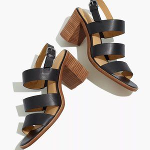 Madewell Abbie Sandal / size 7.5 / Black